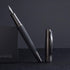 Pure Black Solid Metal 6013 Fountain Pen, Fine Nib, Senior General Ink Converter Pen, Metal Box by Hongdian