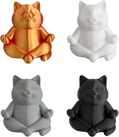 WDBAG Animal Eyeglass Holder Meditations Cats Statue Figurines Sunglasses Display Stand, Nightstand Home Desk Decors