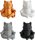 WDBAG Animal Eyeglass Holder Meditations Cats Statue Figurines Sunglasses Display Stand, Nightstand Home Desk Decors