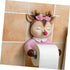1pc Lurrose Cute Deer Wall-Mounted Toilet Paper Holder Creative Roll Paper Rack for Bathroom and Stylish Design No