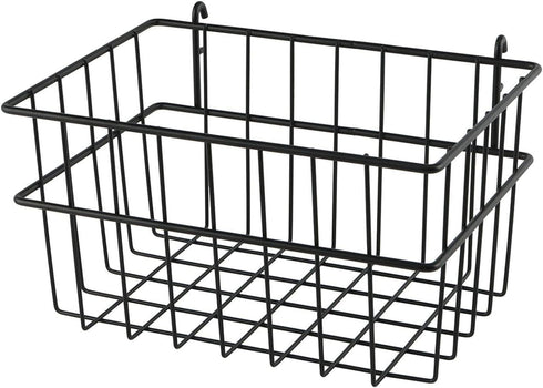 Milageto Pegboard Basket Wire Shelf Basket Container Multipurpose Attachment Bin Organizer for Entryway