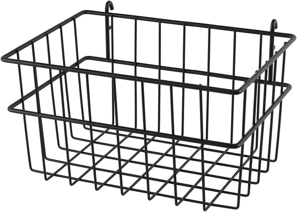 Milageto Pegboard Basket Wire Shelf Basket Container Multipurpose Attachment Bin Organizer for Entryway