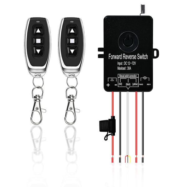 Waterproof Wireless Remote Forward Reverse Switch DC12V to 72V/30A-Linear Actuator Controller/Switch for