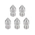 uxcell 5pcs 3D Printer Nozzle Stainless Steel MK8 Nozzle M6 for 1.75mm 3D Printer (0.2mm, 0.4mm, 0.6mm, 0.8mm, 1mm)