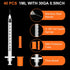 40 Pack 1ml Syringes with Needle-30Ga 0.5 Inch, Individually Sealed Packaging