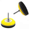 3 Inch (75mm) Hook and Loop Buffing Pad - Sanding Discs, Rotary Backing Pad with 1/4 Inch Dia Shank Drill Attachment