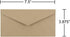 JAM PAPER Monarch Premium Envelopes, 3 7/8 x 7 1/2, Brown Kraft Paper Bag, 50/Pack