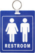 Specialist ID 2 Pack Unisex Restroom Pass Keychain - Durable Bathroom Tag with Key Chain Ring