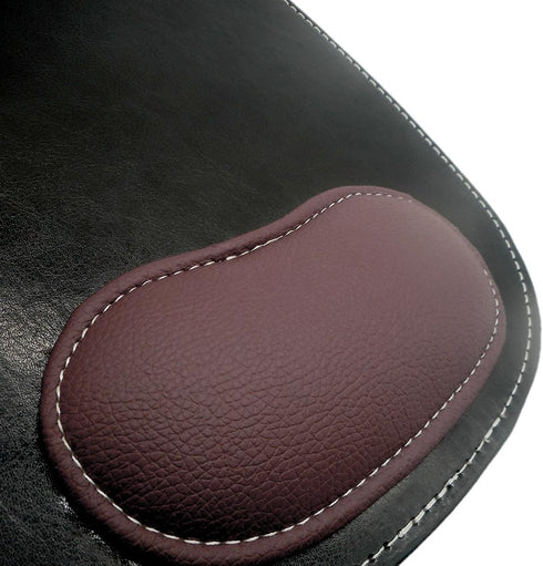 Ergonomic Leather Mouse Pad Mat with Wrist Support, Non-Slip Rubber Base for Gaming Office