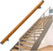 ALDEPO Grab Bars Handrails Wooden - 1Ft-20Ft Complete Kit, Corridor Non-Slip Stair Railings