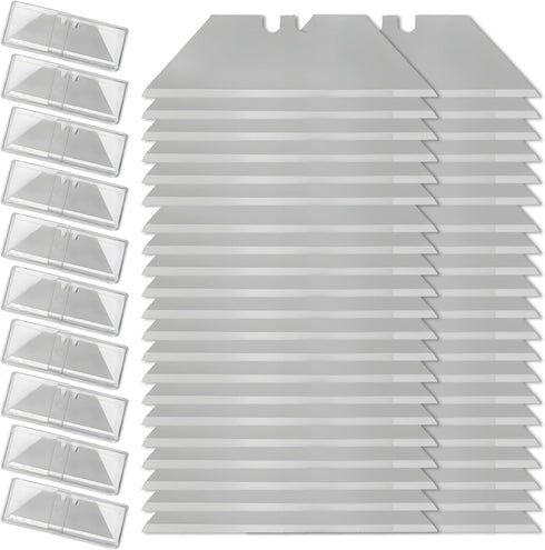 100 Pack Utility Knife Blades, SK5 Steel Replacement Blades for Most Standard Utility Knives, Razor Standard