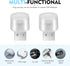 Qurbuns 5 PCS USB Plug Lights, LED Mini Round Night Lamp, Portable Decorative Lighting, Universal for Bedroom, Hallway