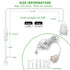 14.8ft Extension Hanging Lantern Cord Cable - White Pendant Lighting with Plug-in Cord and On/Off Switch,DIY with Lamp