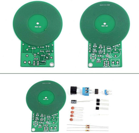 2Pcs Metal Detector Kit, Electronic Soldering Practice Kit, Non-Contact Sensor Board Module for DIY