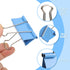 Joyberg 125Pcs Binder Clips, Assorted Sizes for Office Supplies, Home, and School