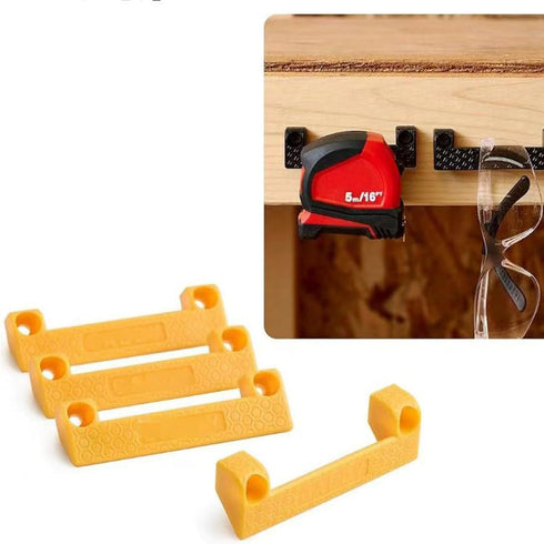 Ywmsfl Pack 4 of Versatile Tool Holders Rack Tape Measure Organizers Hanger for Power Tools on Ladder or Workbench