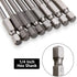 Fongmore 8PCS 100mm S2 Set 1/4 Inch T8 T10 T15 T20 T25 T27 T30 T40 Steel Torx Security Head Screwdriver Drill Hex Shank