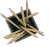 UnionBasic Black Leather Square Pen Holder, Desktop Caddy Stationery Organizer