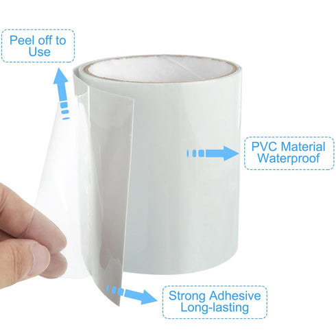 PATIKIL Waterproof Patch Seal Tape 12 in x 5 Ft, PVC Leak Proof Repair Tape for HVAC Ducts, Roof Cracks, Hoses