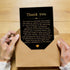 Bestmelo Thank You Card, Appreciation Card, Thank You Gift with Premium Kraft Envelope and Gold Seal Sticker