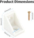 100 20x20x15mm 90 Pcs L Shape Bracket Plastic Nylon Right Angle Brackets with Screws Degree Plastic Corner Braces