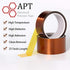 APT 1 mil Thick Polyimide Adhesive Tape - High Temperature Heat Tape for Masking, Soldering, Electrical, 3D Printer (2"