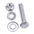 1/4-20 x 1-1/2" Stainless Steel Hex Bolts - 10 Sets with Nuts and Washers, 304 SS 18-8