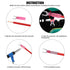Glarks 50pcs 22-16 Gauge #10 Heat Shrink Fork Connectors Electrical Insulated Fork Crimp Terminals Connectors