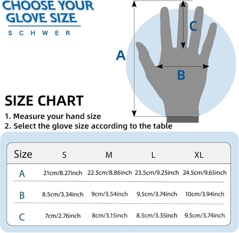 Schwer SlicePro ANSI A9 Cut Resistant Gloves, Food Grade Reliable Cutting Gloves for Kitchen (1 Pair, S)