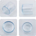 bociloy 16PCS 3/4Inch ID Transparent Chair Leg Caps, Silicone Round Furniture Table Feet Covers, Clear Chair Leg Tips