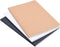 newestor Set of 3 A5 Dotted Notebook/Travel Journal, 5.5 x 8.25, 120 Sheets/240 Pages, Black/White/Kraft Brown
