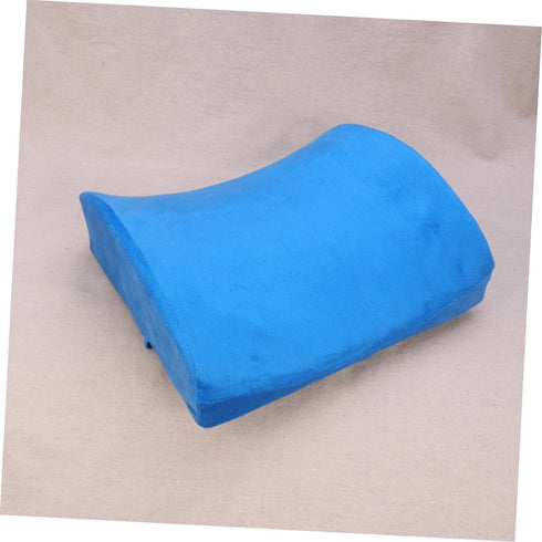 Lumbar Support Pillow Thick Memory Back Cushion for Office and Home Use Alleviates Blue Color Ergonomic Design