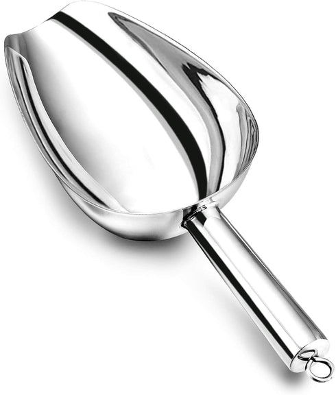 P&P CHEF Food Ice Scoop, 24oz Stainless Steel Utility Scooper for Wedding Party Bar Kitchen
