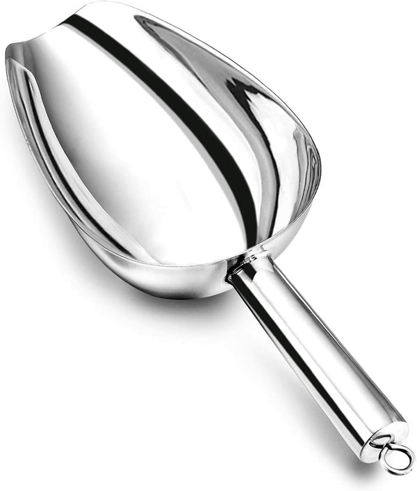 P&P CHEF Food Ice Scoop, 24oz Stainless Steel Utility Scooper for Wedding Party Bar Kitchen