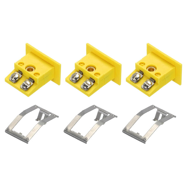 MECCANIXITY K Type Panel Mount Thermocouple Female Mini Socket, High Temperature 220°C (428°F) for Connectors