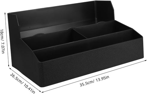 Countertop Commercial Tea Shop Organizer with Paper Cup Dispenser Straw and Spoon Holder Versatile Storage for Lids