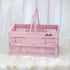 organizing,14.96" x9.84"x 7.87" basket,20L Pink crates for storage,plastic baskets for collapsible shopping foldable