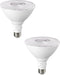 EDISHINE PAR38 LED Outdoor Flood Light Bulb, 2 Pack, 18W (120W Equivalent), Dimmable, Waterproof, E26 Base, 5000K