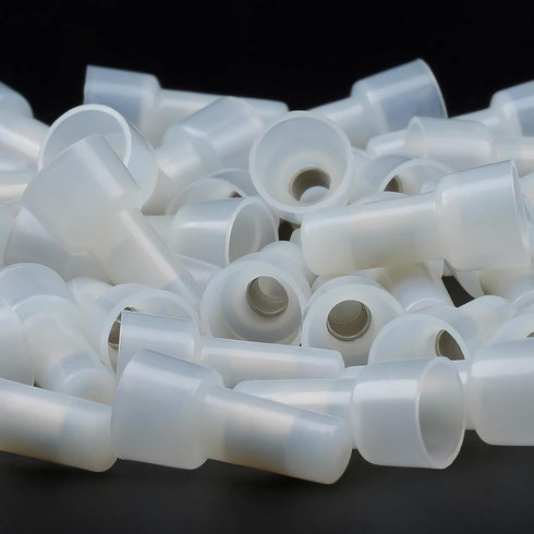 AIRIC Closed End Crimp Connectors 100 Pcs for 12-10 AWG Wire Splice Caps Electrical Connector Terminals