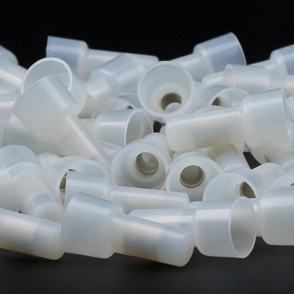 AIRIC Closed End Crimp Connectors 100 Pcs for 12-10 AWG Wire Splice Caps Electrical Connector Terminals