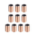 uxcell Sleeve Bearing 8mm Bore x 10mm OD x 15mm Length, 10pcs Plain Bearings Wrapped Oilless Bushings