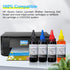 Universal Dye Ink Refill Kit for HP Canon Epson Brother Lexmark Samsung Dell Kodak Printers, 6 Color Set