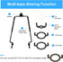8 9 10 11 Inch 1 Set 3/8 E14 E26 E27 PATIKIL Lamp Harp Kit with Finial, Adjustable Lamp Shade Bracket Holder with IP