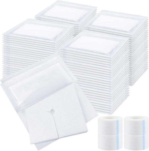 Timgle 200 Pcs 2" x 2" Split Gauze Pads 6 Ply Split