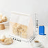 Roppolo 50 8.6 Inch Packing Pcs White Kraft Paper Bread Bags with Tin Tie, Large Homemade Bread Bag, Thickened Storage