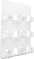 deflecto 6-Pocket Business Card Holder, Clear, Holds 480 Cards, 8.5 x 1.63 x 9.75
