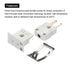 MECCANIXITY U Type Thermocouple Wire Connectors Male Plug with Mini Socket for High Temperature 220°C