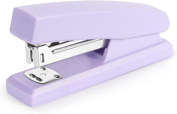 Office Stapler, Portable Durable Staplers for Desk, Stapler Supplies (Purple)