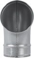 4" Inch 90 Degree Galvanized Steel Duct Elbow - Pressed Industrial Connector Bend - Ventilation Pipe Fitting - Dryer, Exhaust, Extractor Hood Air Inlet, Outlet Pipe Joint