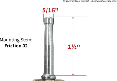 Shepherd Hardware 9051 1-5/8-Inch Designer Stem Casters, Brown, Wood Wheel, 2-Pack, 5/16-Inch Stem